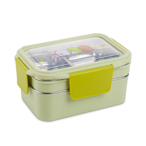 Bento Stainless Steel Lunch Box for Kids 2 Compartments